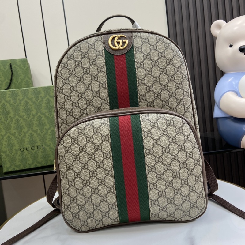 Рюкзак Gucci с монограммой и полосой