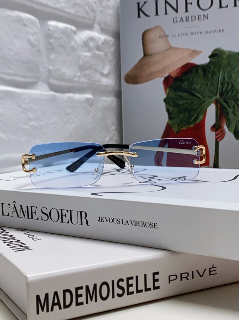 Солнечные очки квадратные унисекс, стиль ретро Cartier