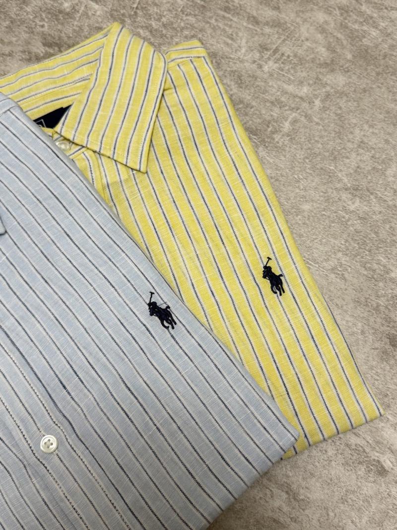 Рубашка Polo Ralph Lauren льняная с вертикальной полоской Без бренда