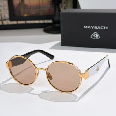Солнцезащитные очки MAYBACH круглые золотистые