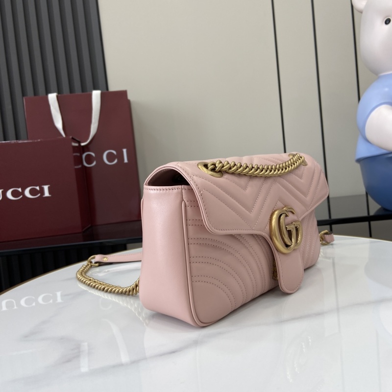 Сумка Gucci розовая с цепочкой