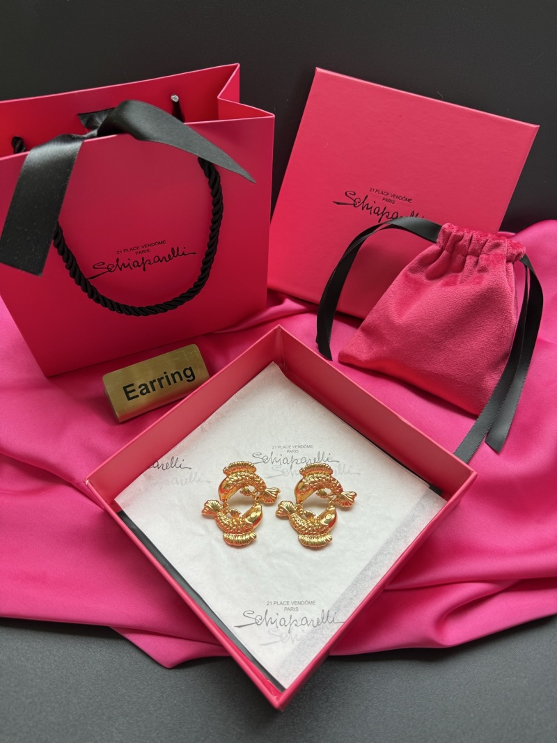 Серьги в виде рыбок Schiaparelli
