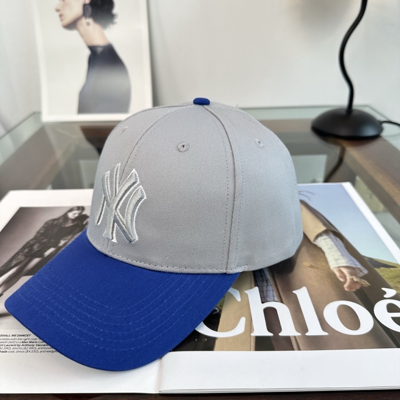 Кепка бейсбольная MLB NY Yankees серо-синяя