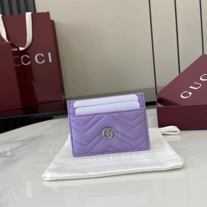 Картхолдер Gucci фиолетовый с логотипом GG