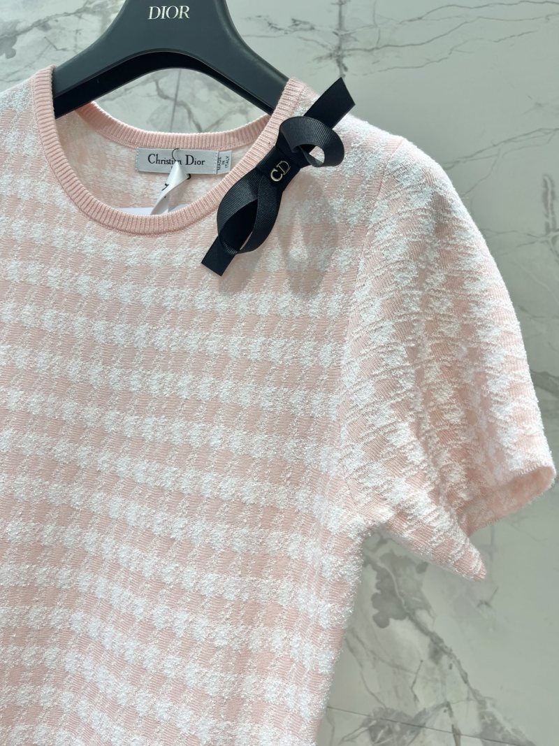 Платье женское трикотажное розовое Dior