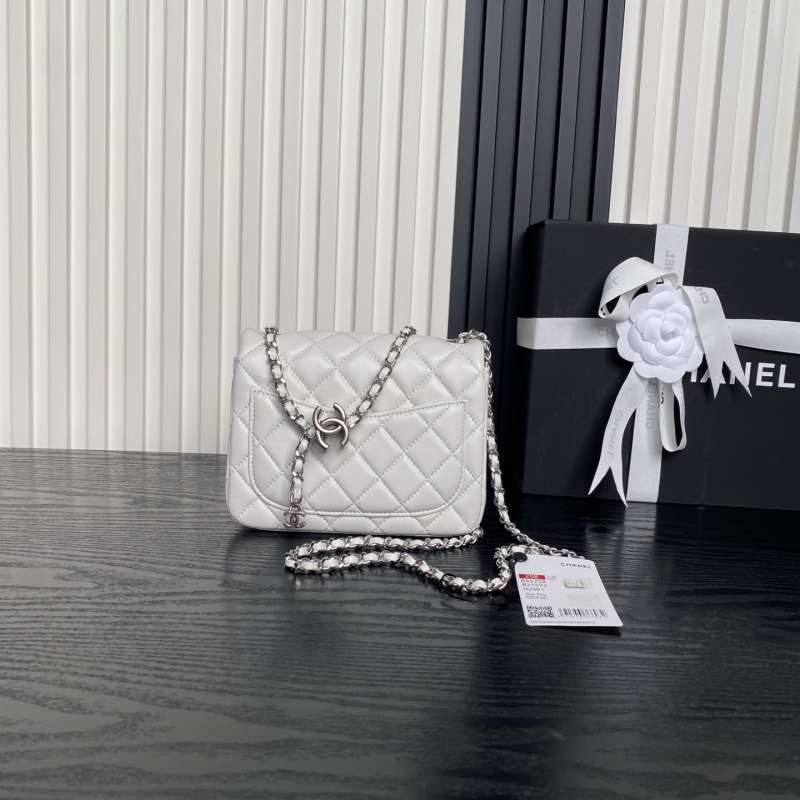Женская сумка через плечо, белый цвет Chanel