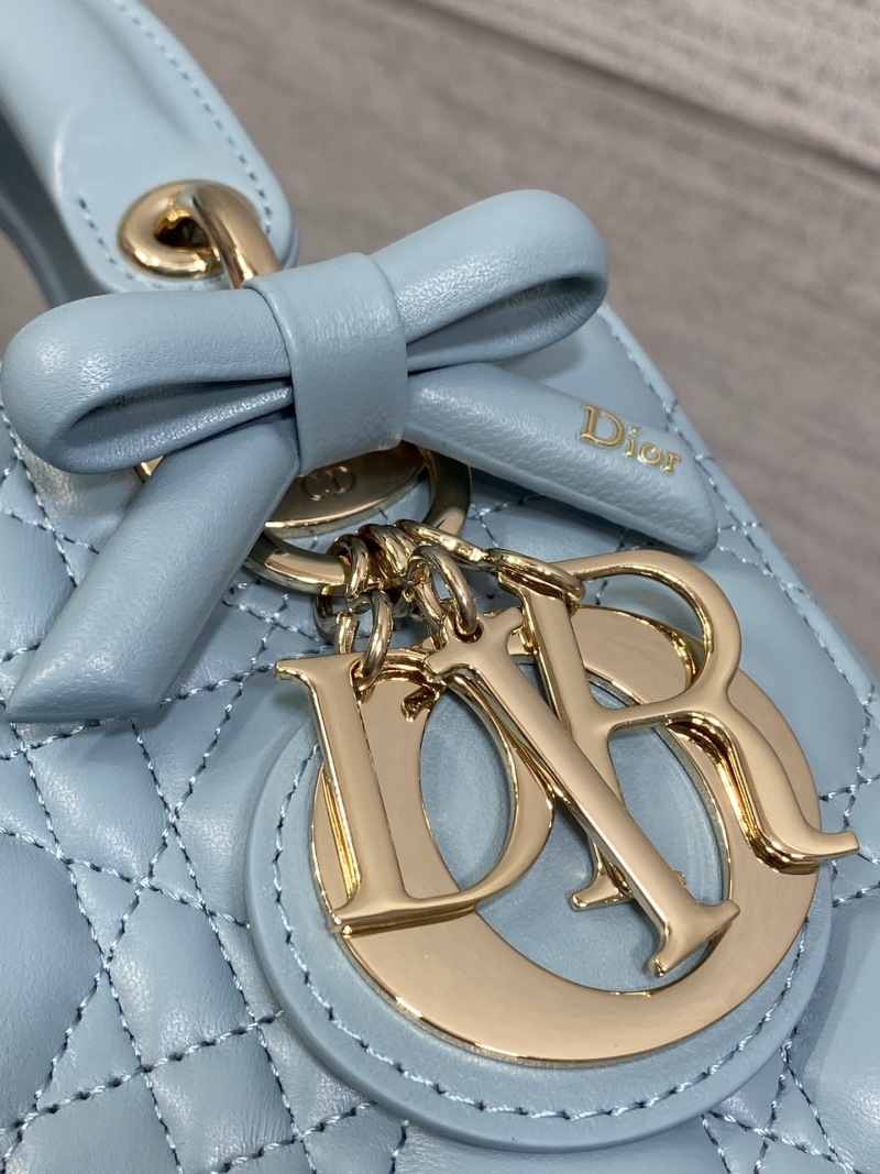 Сумка Dior Lady Dior голубая