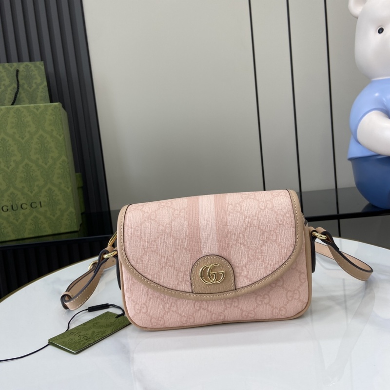 Сумка Gucci розовая с логотипом GG