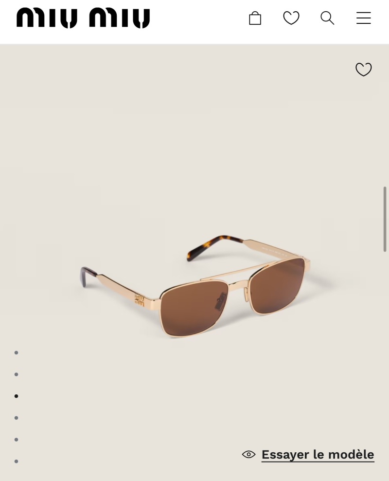 Солнцезащитные очки Miu Miu SMUC52