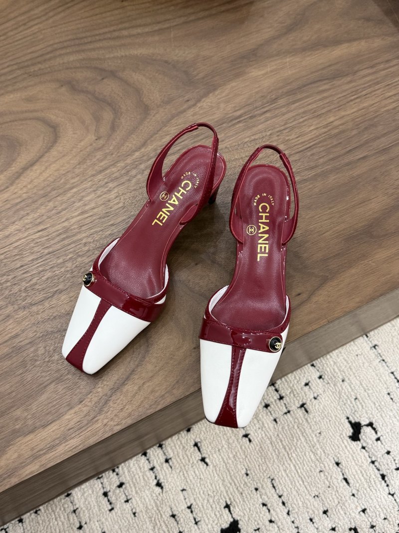 Женские лодочки CHANEL с пяткой