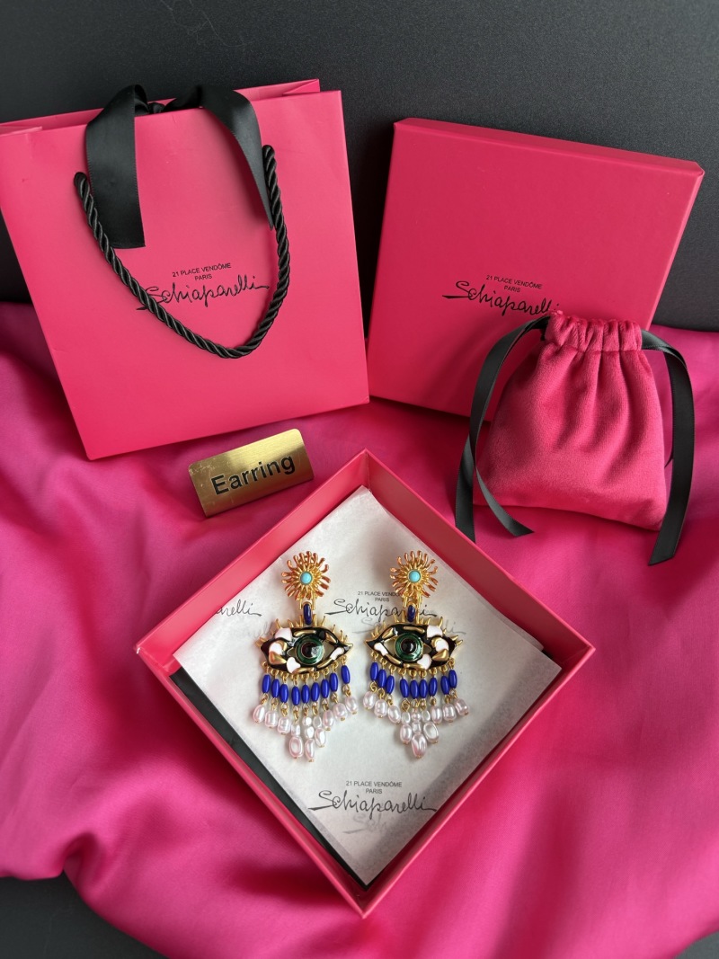 Серьги Schiaparelli с глазом и подвесками