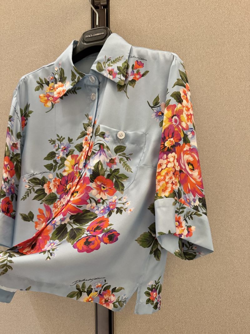 Блуза с цветочным принтом Dolce & Gabbana