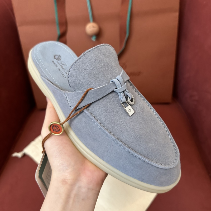 Мокасины женские Loro Piana Charms Walk с белым подошвой