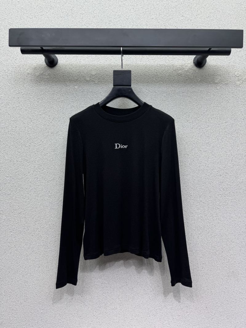 Чёрный джемпер с вышивкой Dior