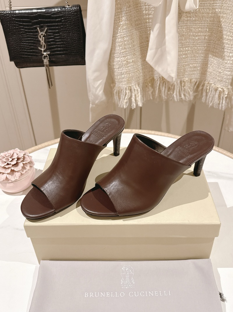 Кожаные сабо Brunello Cucinelli