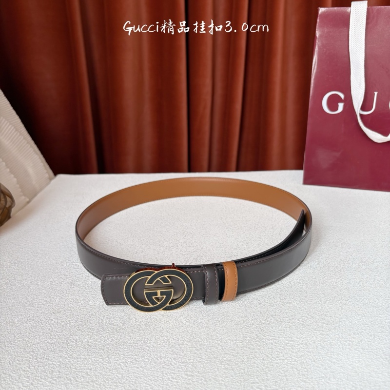 Двусторонний кожаный ремень GG Marmont Gucci