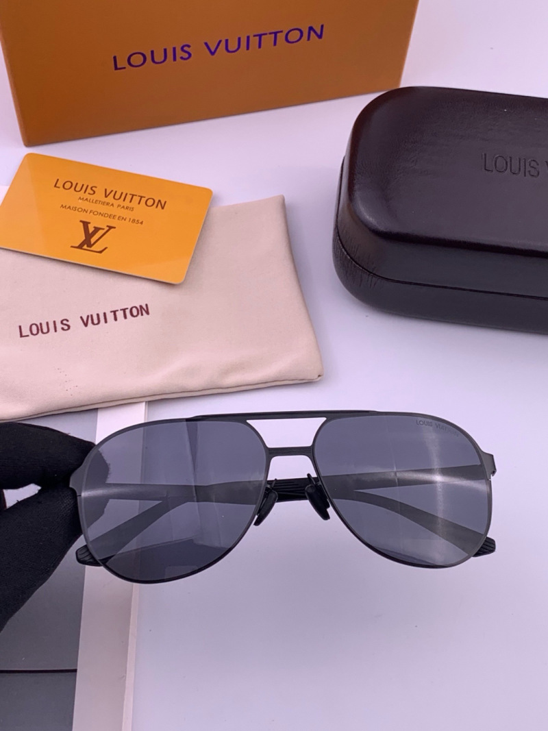 Солнечные очки мужские без оправы поляризованные Louis Vuitton