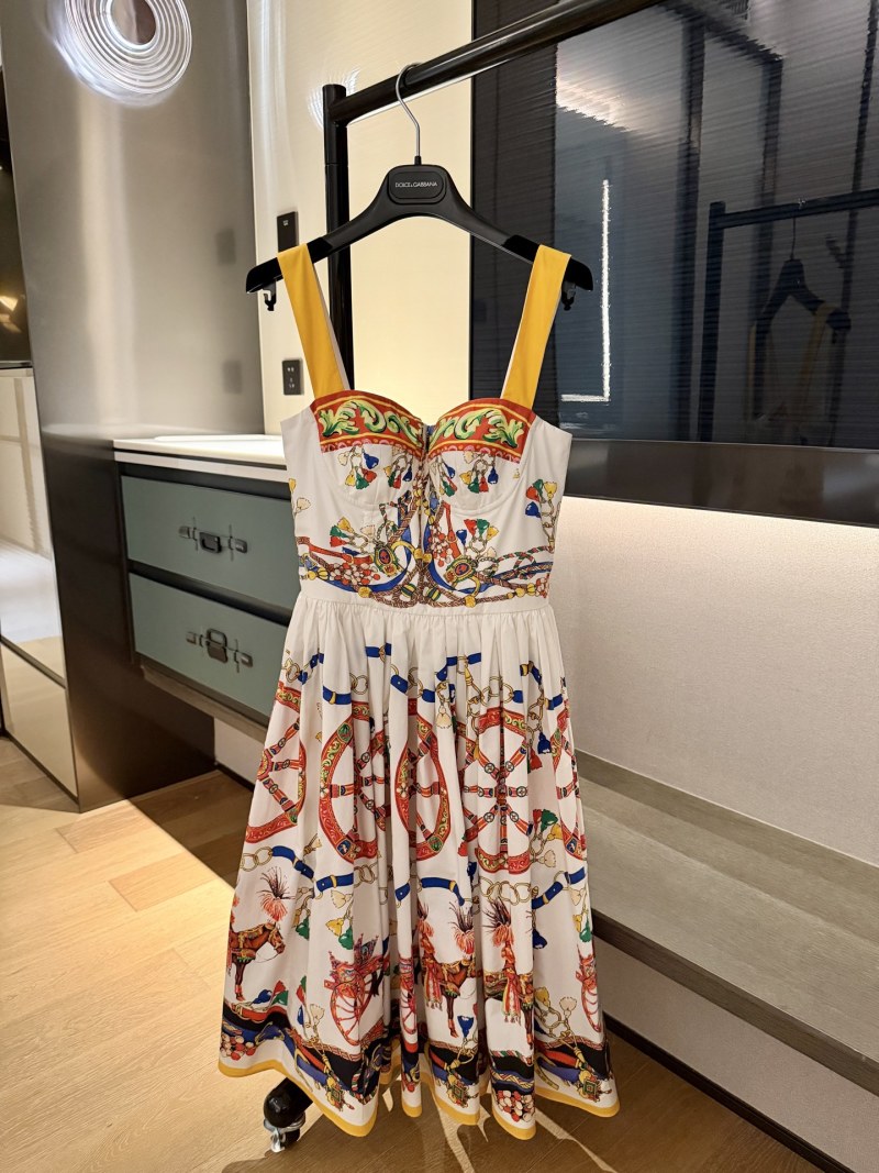 Повседневное платье с принтом Dolce & Gabbana
