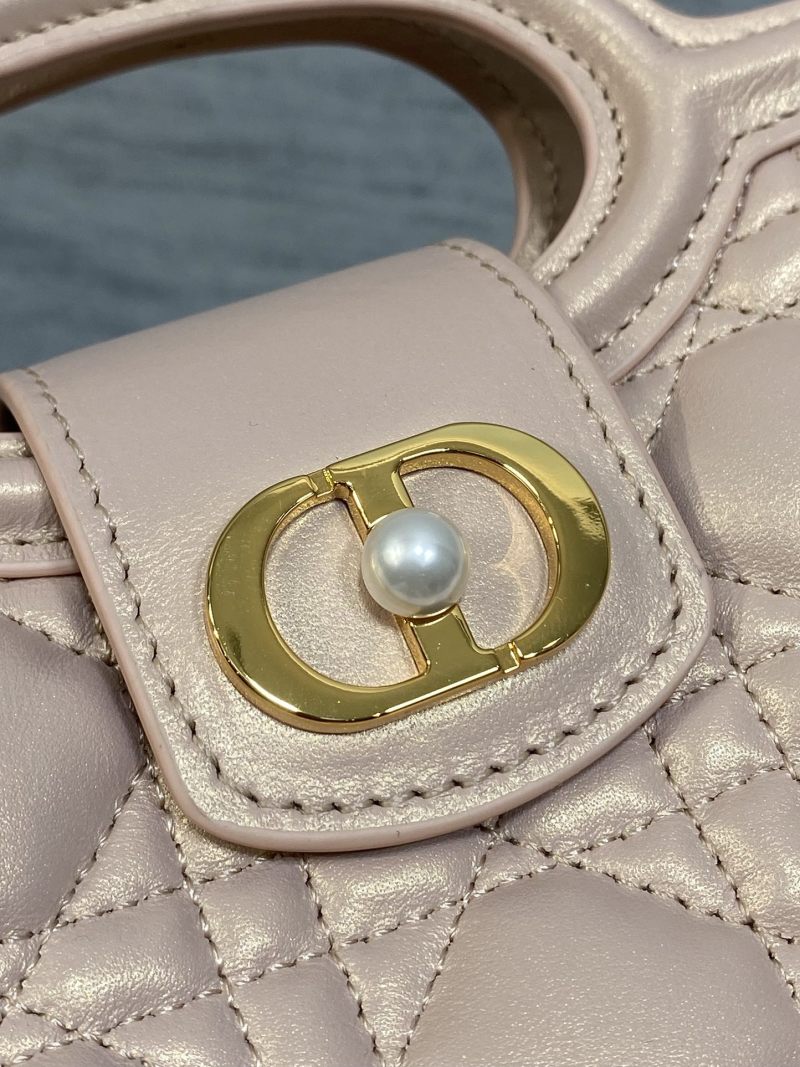 Розовая сумка Dior J'adior с жаккардом