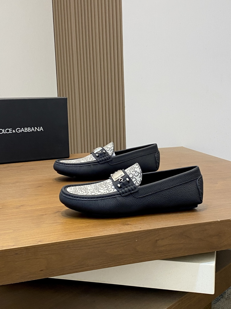 Черные мокасины Dolce&Gabbana с логотипом Dolce & Gabbana