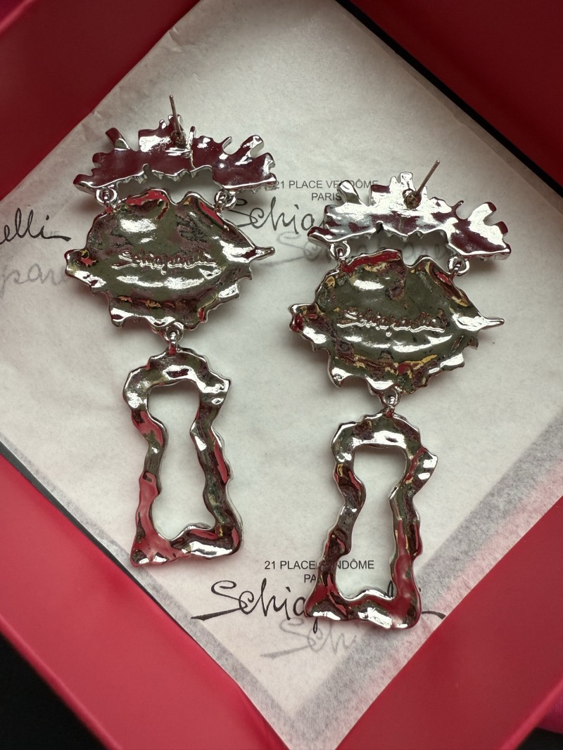 Серьги с глазом и ключом Schiaparelli