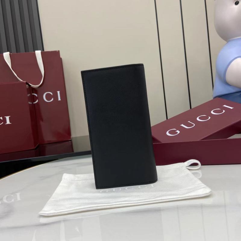 Портмоне Gucci черное с логотипом
