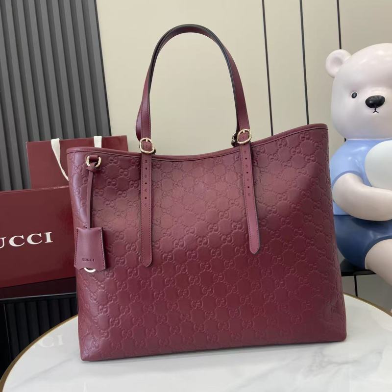Сумка-тоут Gucci бордовая