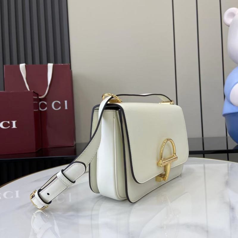 Сумка Gucci White Horsebit
