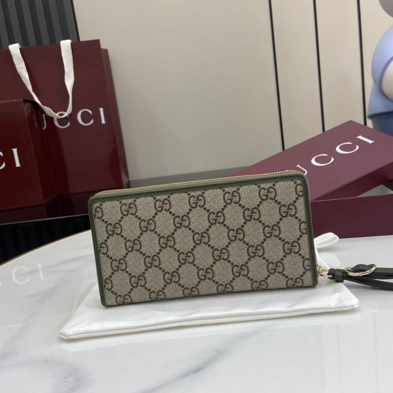 Портмоне Gucci с монограммой и ремешком