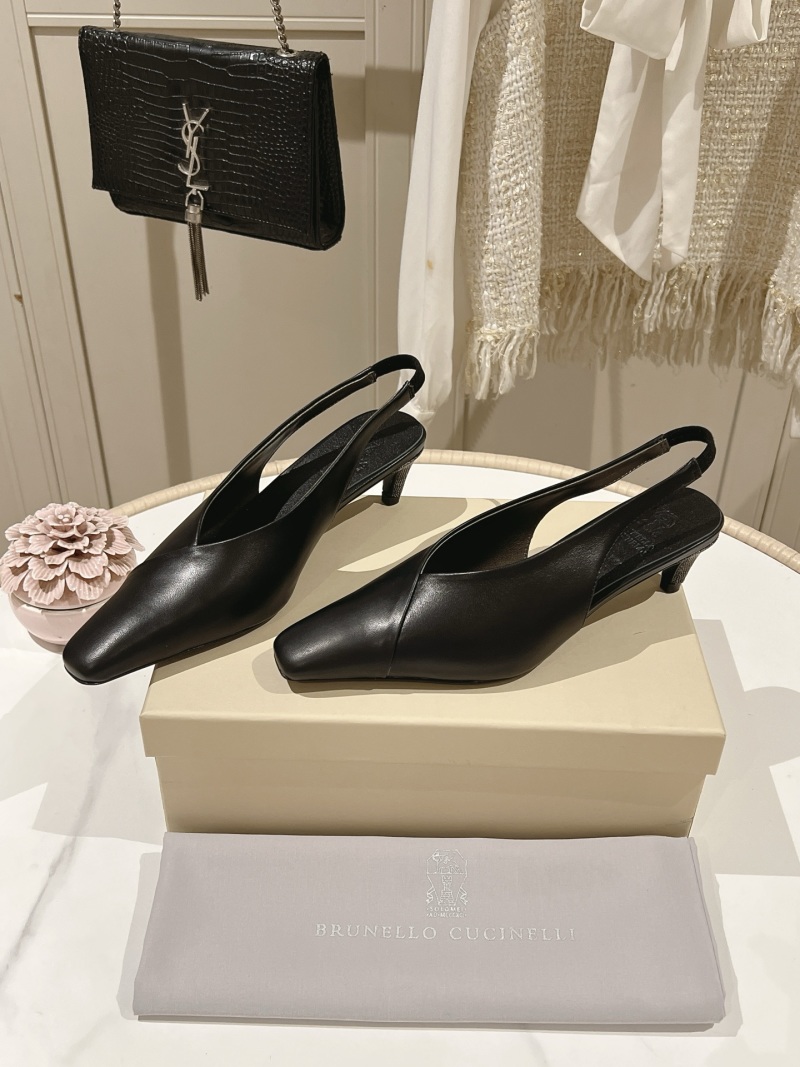 Балетки Brunello Cucinelli из натуральной кожи