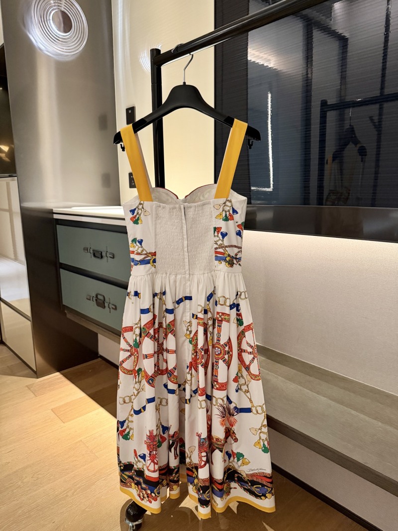 Повседневное платье с принтом Dolce & Gabbana