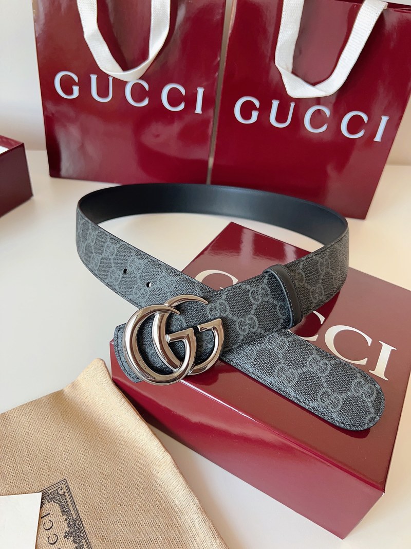 Мужской пояс Gucci с пряжкой GG