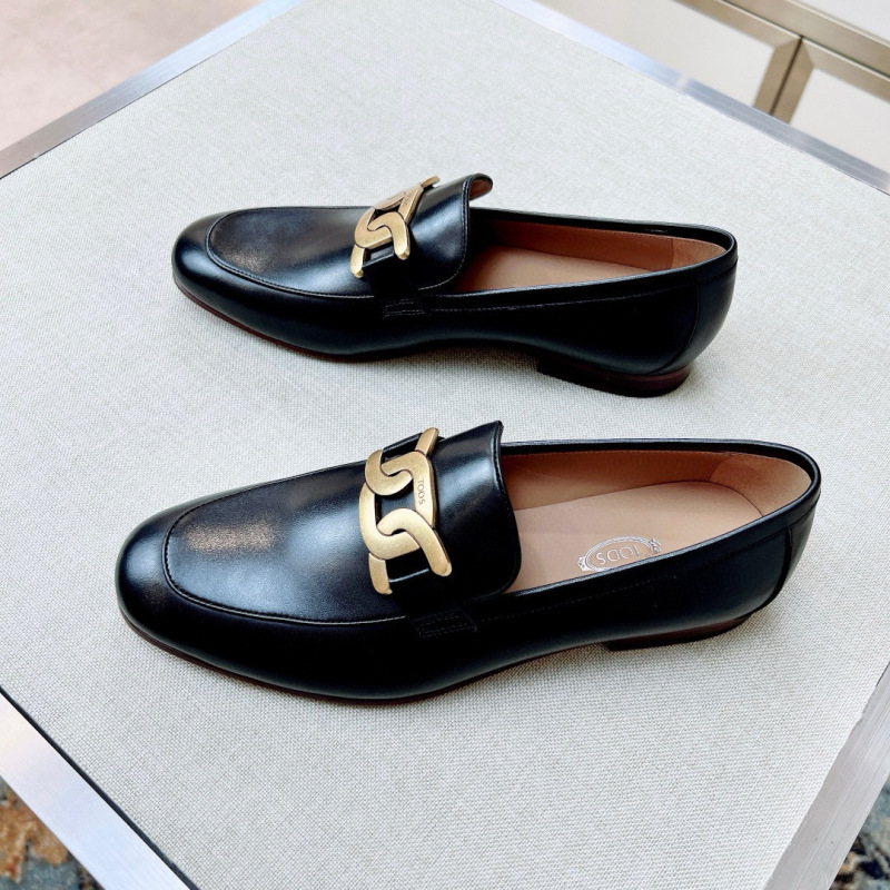 Мужские черные лоферы Tod's из телячьей кожи