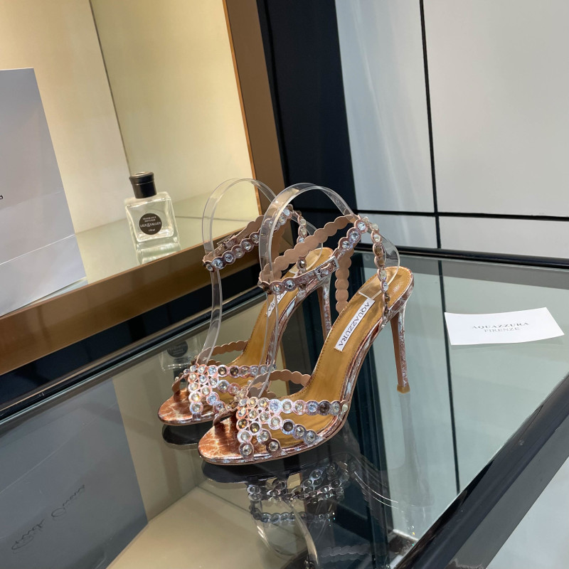Босоножки Aquazzura со стразами