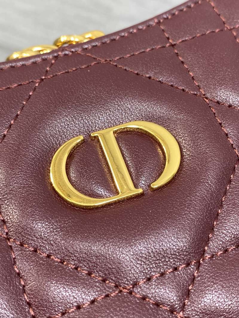 Сумка Dior бордовая с цепочкой