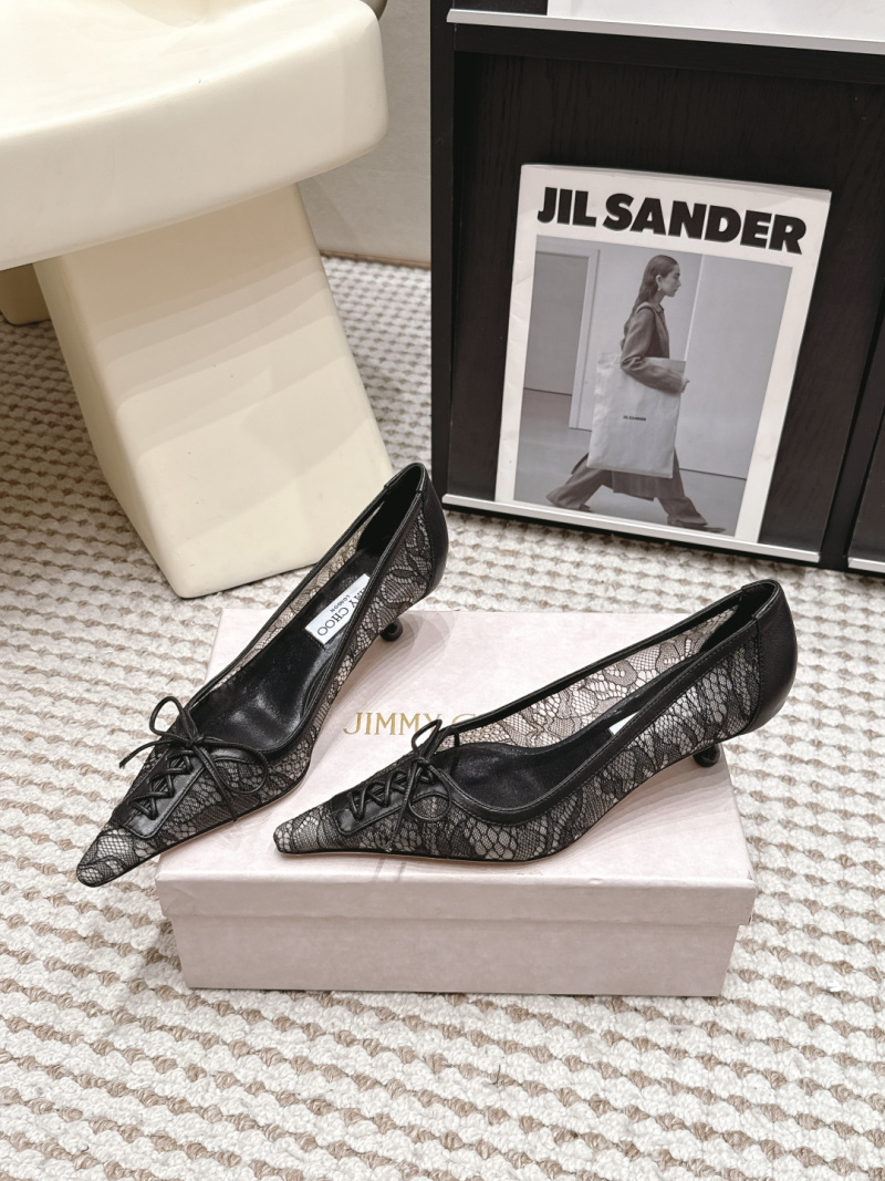 Женские туфли Jimmy Choo с кружевом
