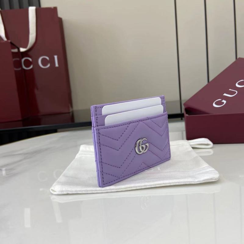 Картхолдер Gucci фиолетовый с логотипом GG