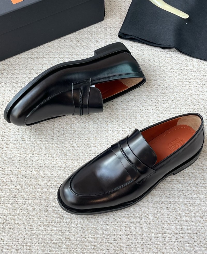 Мужские мокасины из натуральной кожи Zegna