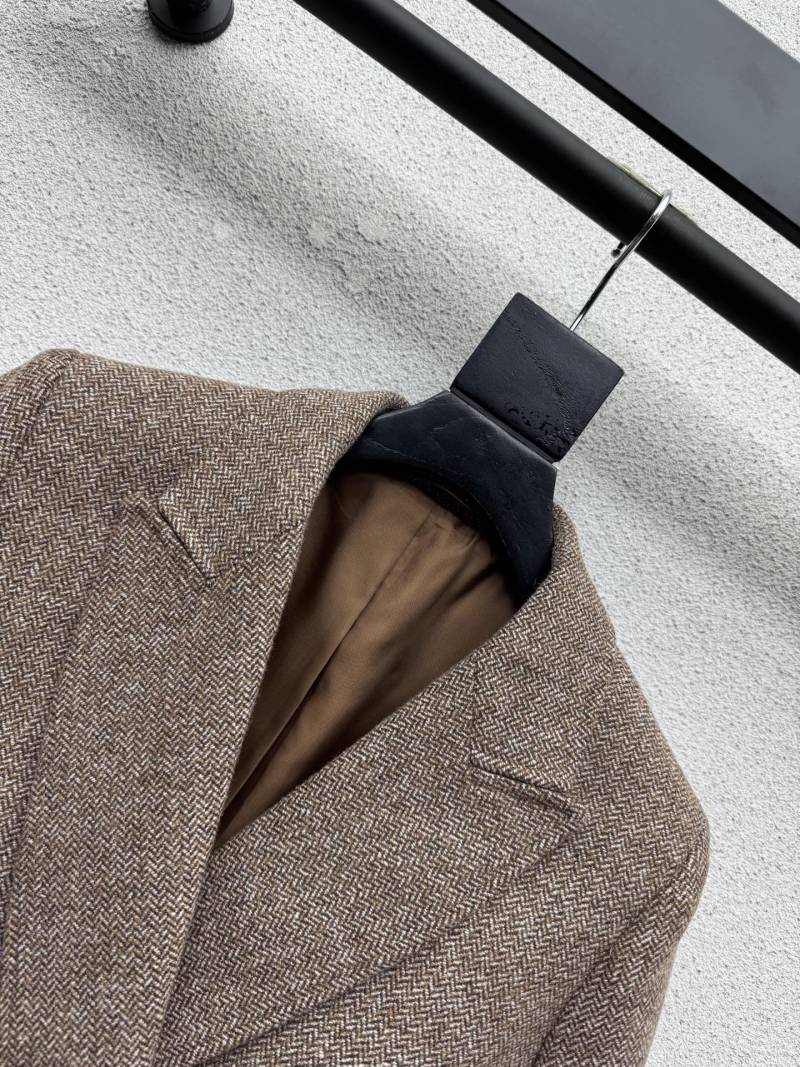 Короткий двубортный пиджак из шерсти Burberry