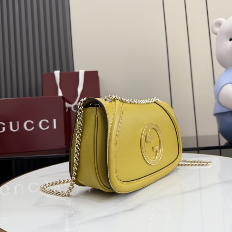 Сумка Gucci желтая с цепочкой