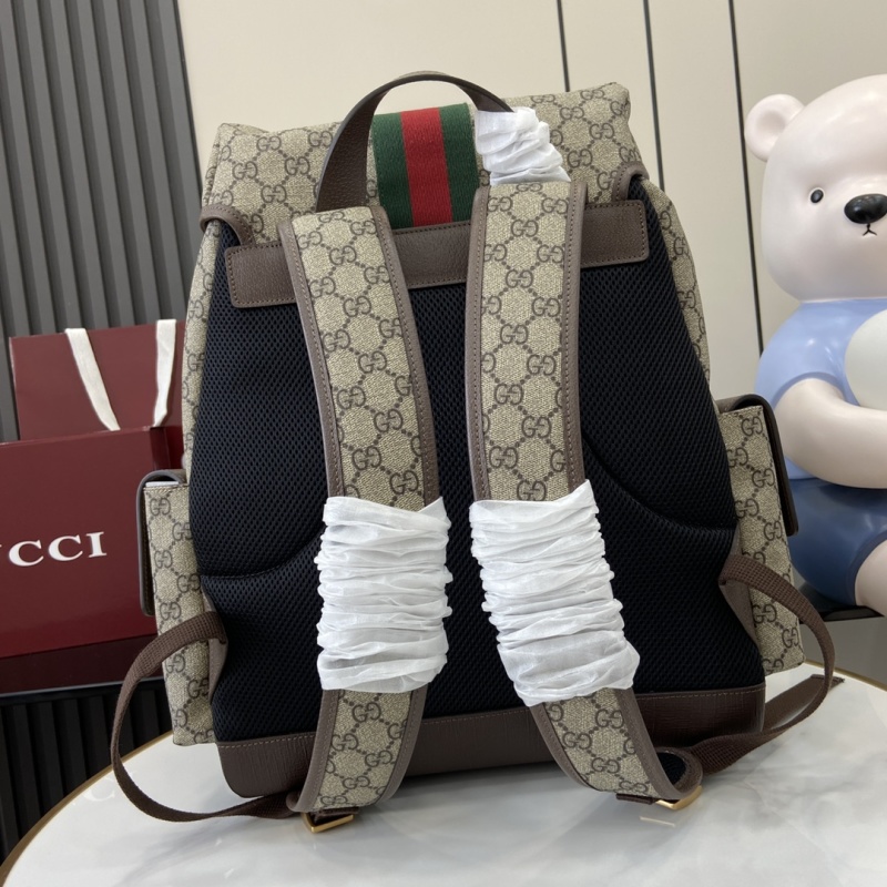 Рюкзак Gucci с монограммой и цветной полосой