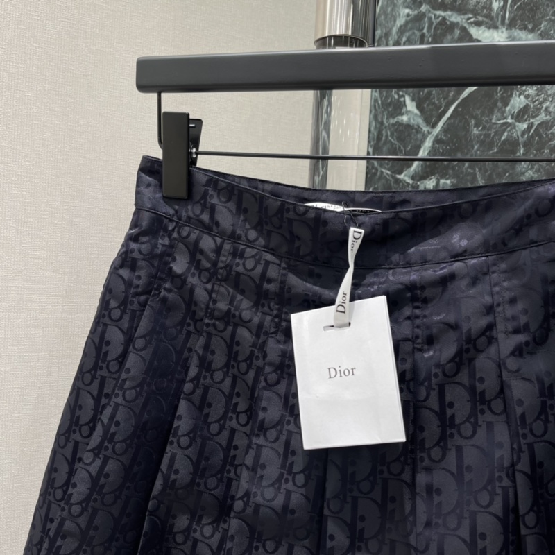 Плиссированная юбка с монограммным узором Dior