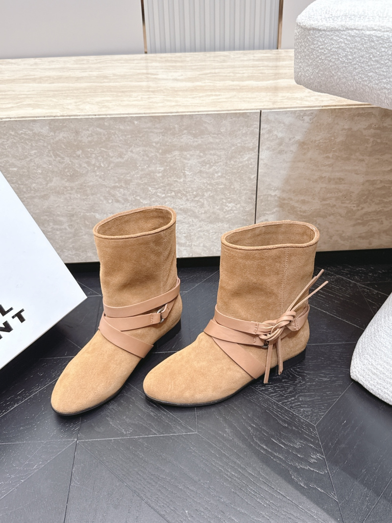 Женские ботильоны Isabel Marant бежевого цвета