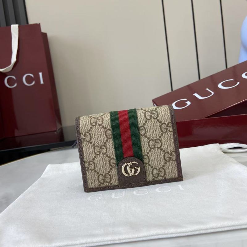 Портмоне Gucci с монограммой и полосой