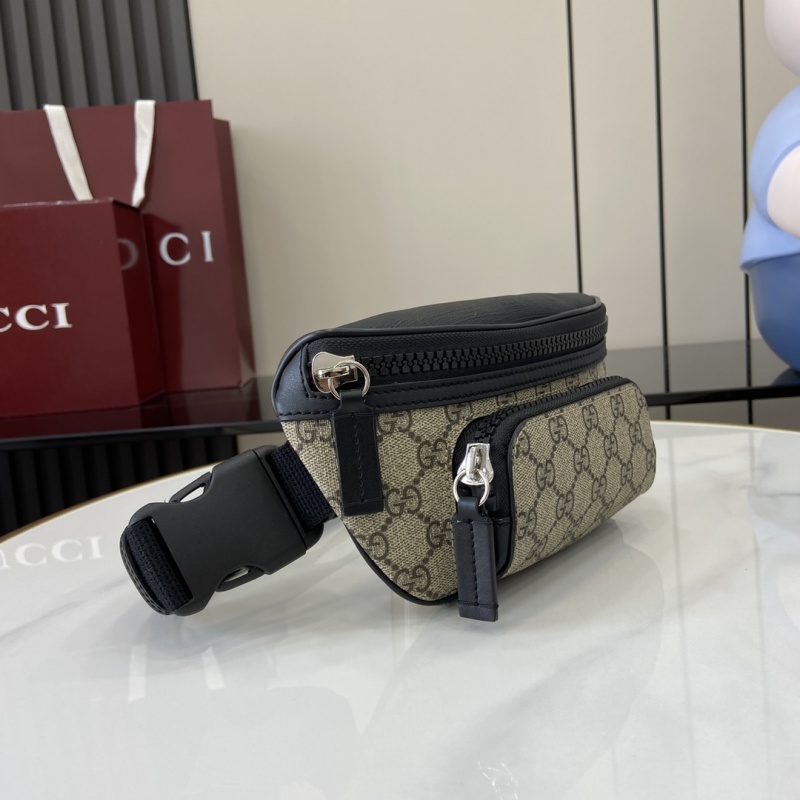 Поясная сумка Gucci бежевый с принтом