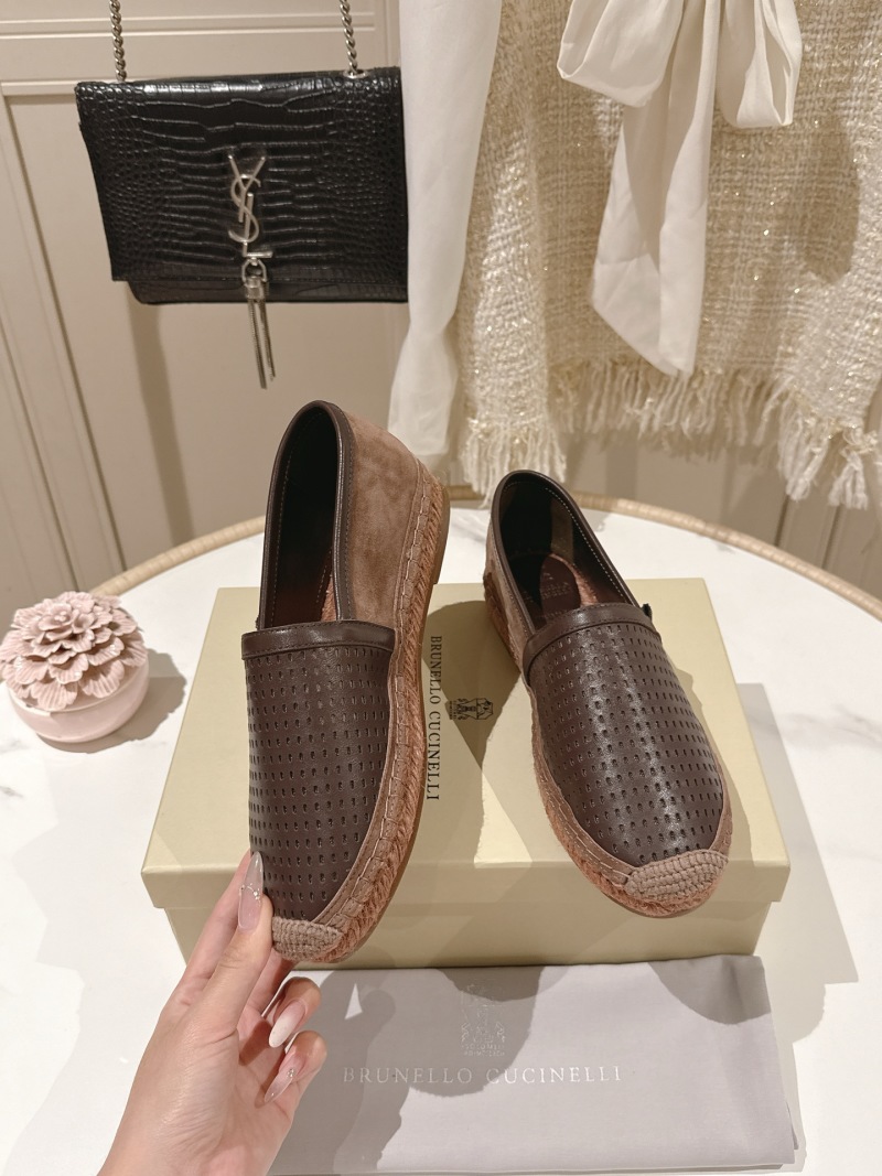 Женские эспадрильи Brunello Cucinelli с перфорацией