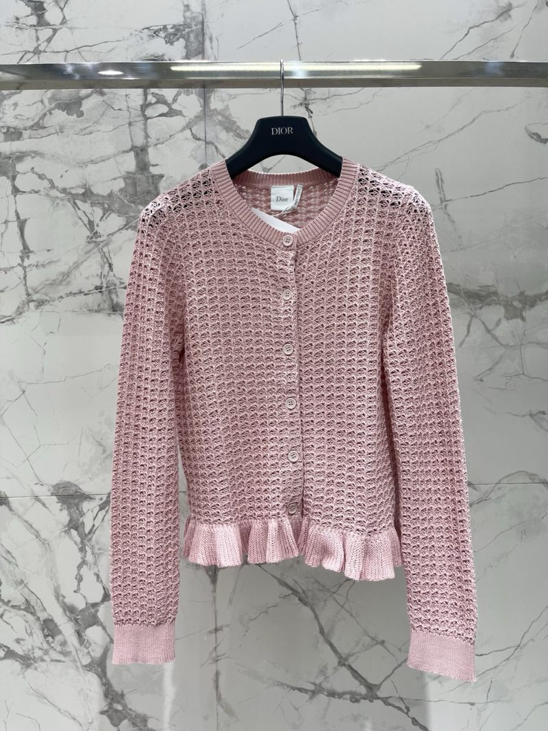 Кардиган женский Dior розовый вязаный