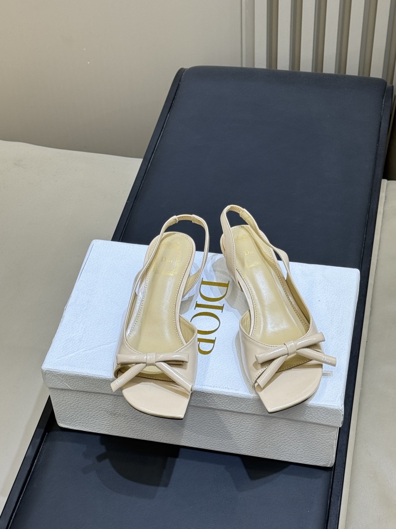 Женские босоножки с бантом на каблуке Dior