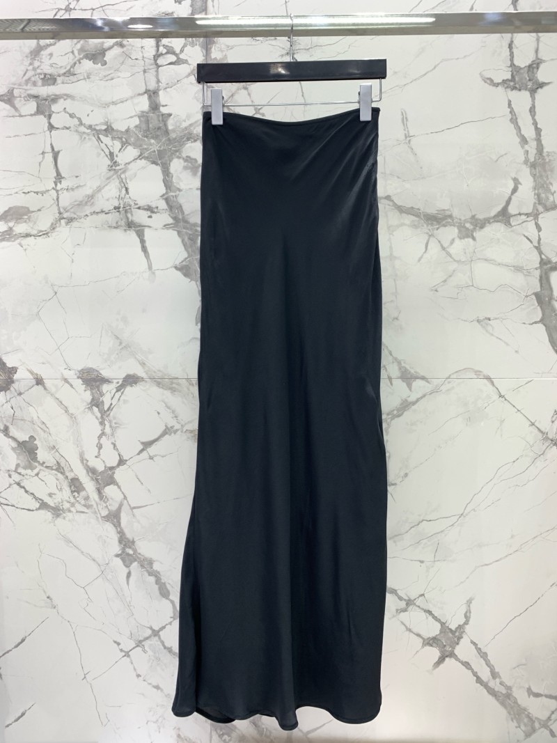 Юбка длинная черная Saint Laurent
