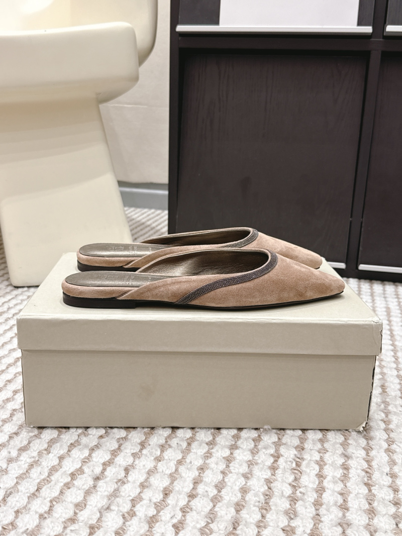 Женские мюли Brunello Cucinelli из замши